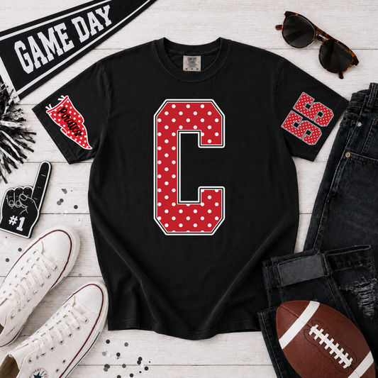 Polka Dot Spirit Tee - Cooper Pirates