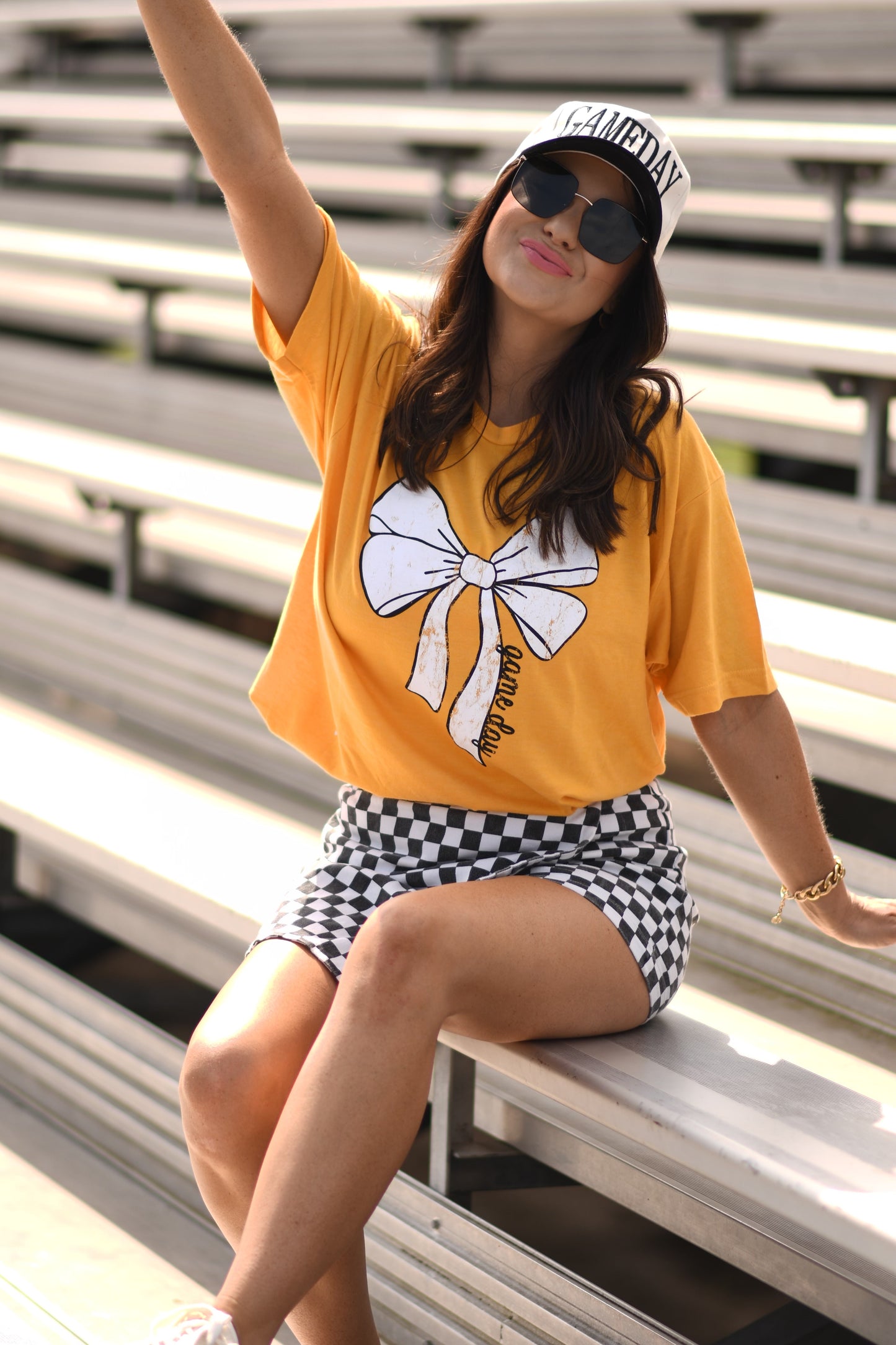 RTS Gold Game Day Bow Tee