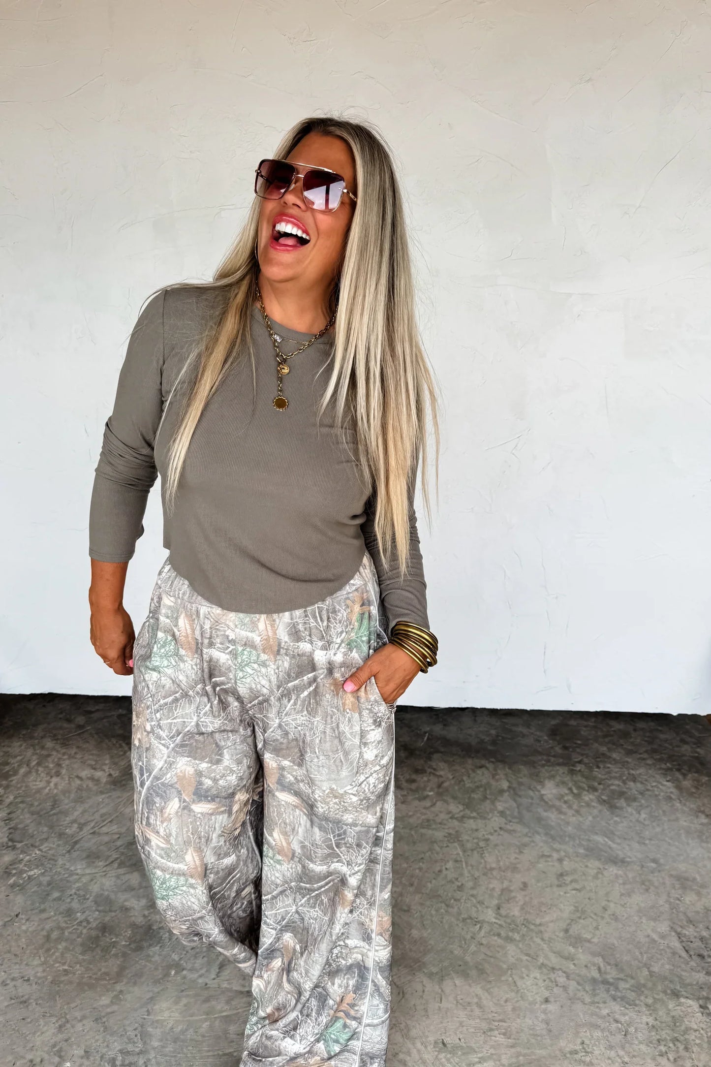 Drift Away Wide Leg Joggers & Pullover Set