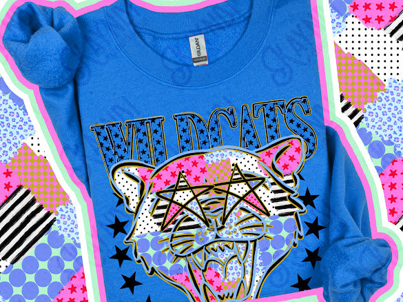 Patchwork Mascot - Wildcats