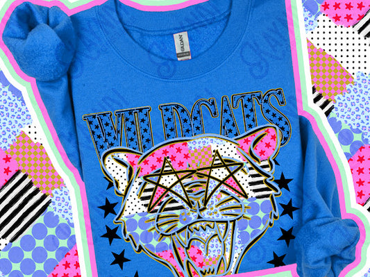 Patchwork Mascot - Wildcats