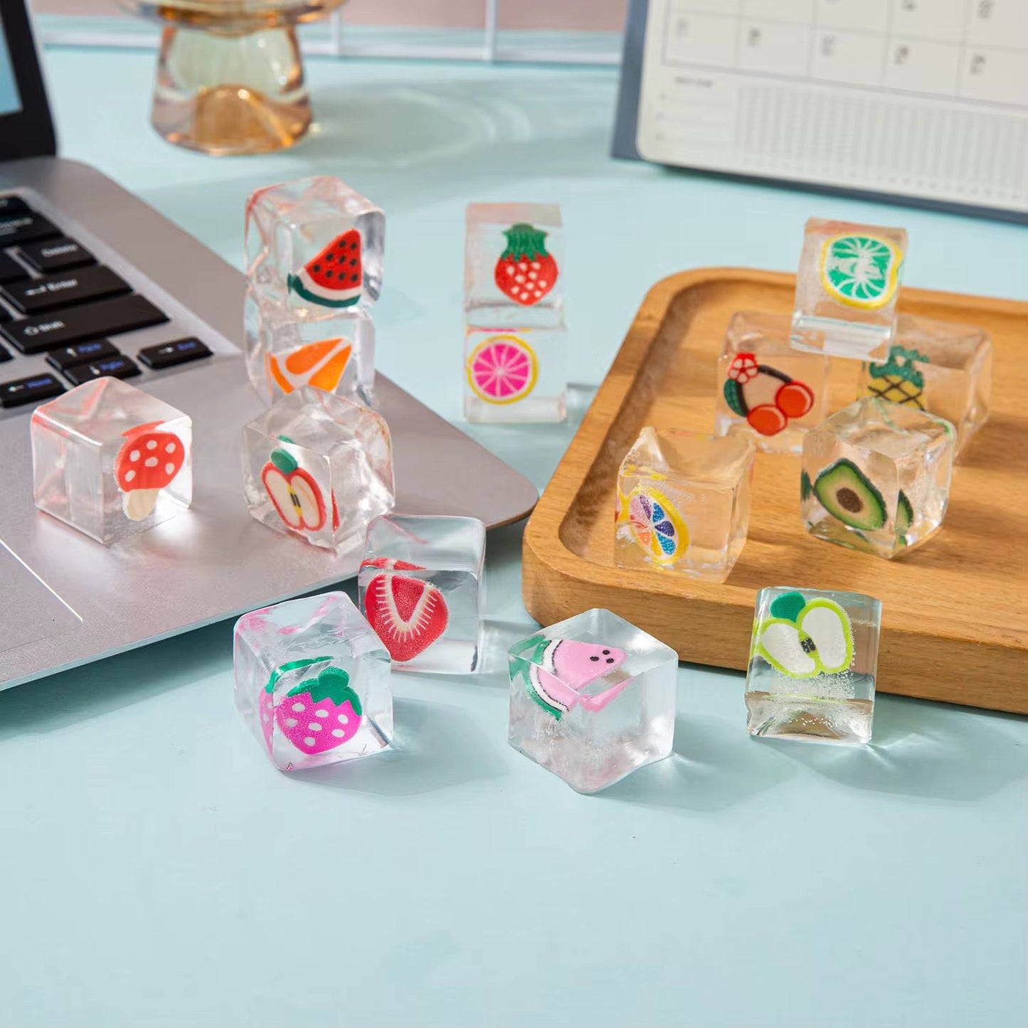 Mini Fruit Ice Cube Squishy *Pre Order* April 6-10 Shipment *Sent at Random*