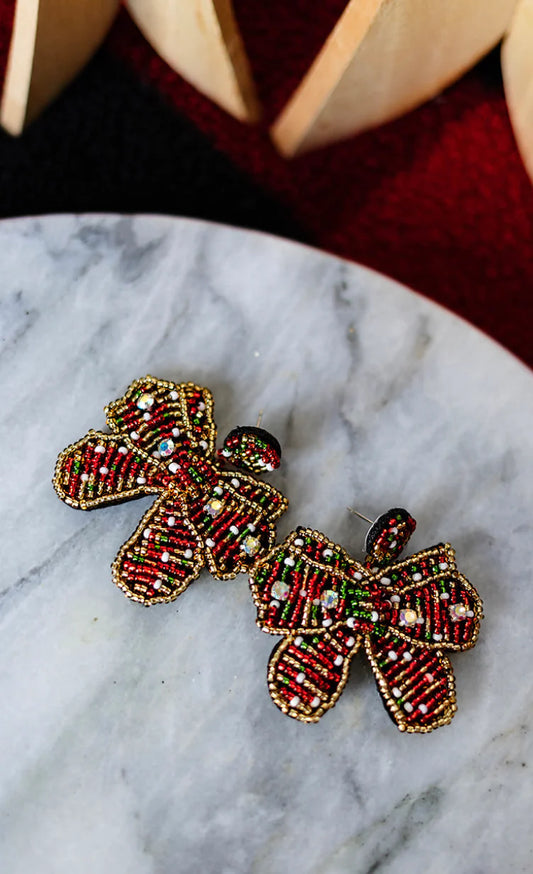 Christmas Beaded Earrings
