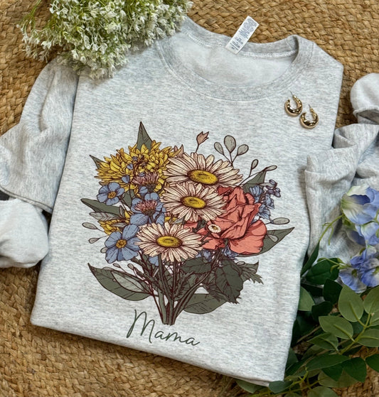 Custom Birth Flower Sweatshirt - DEAL DAYS
