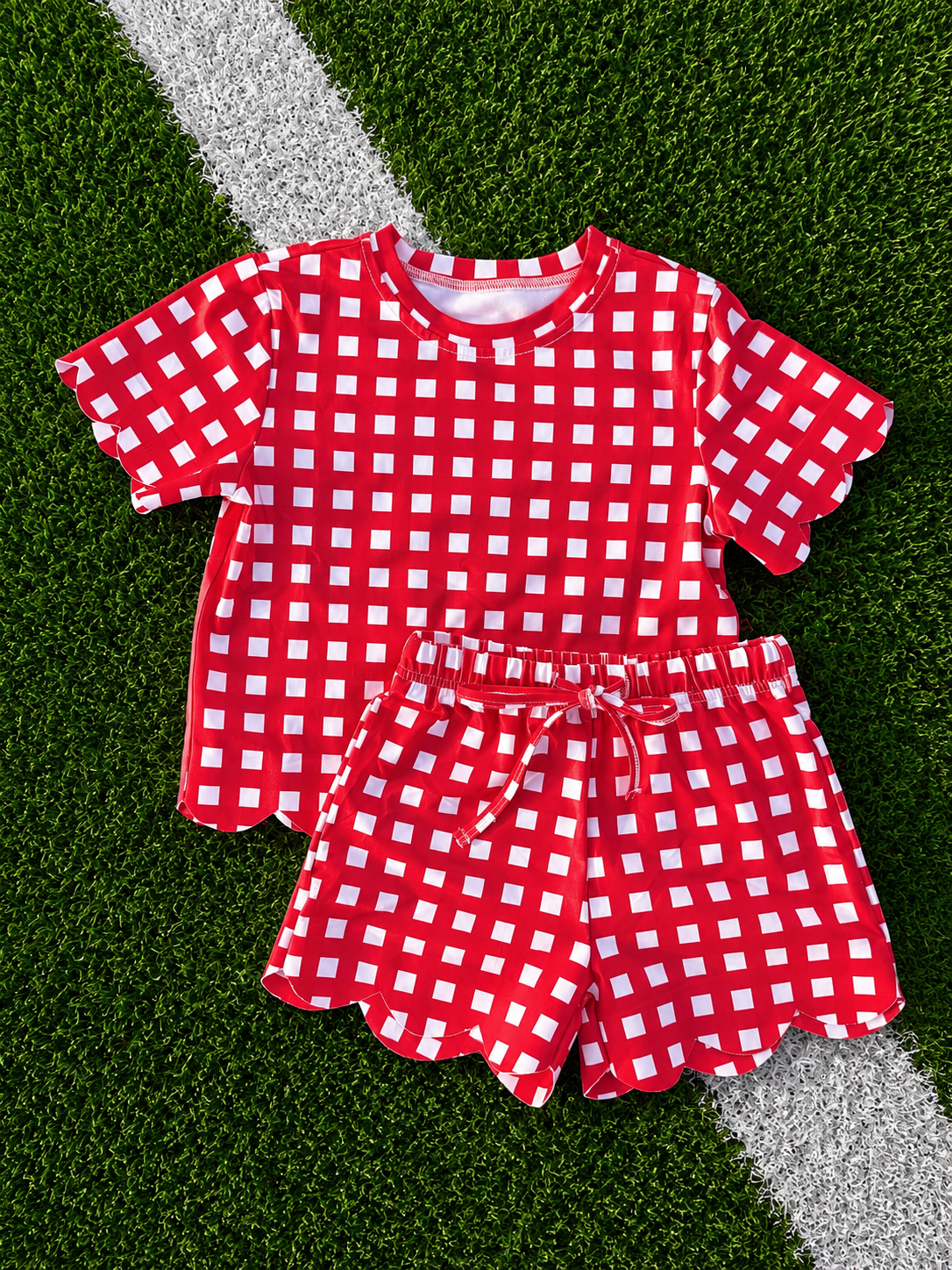 Pre-Order - Custom Scalloped Girls Two Piece Sets