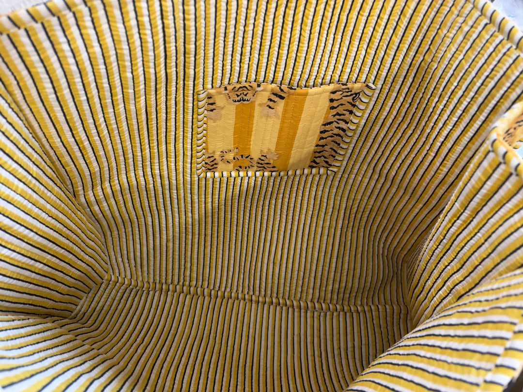 Sunny Tiger Quilted Tote