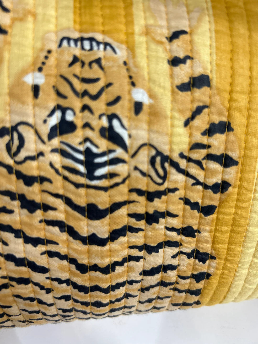 Sunny Tiger Quilted Tote
