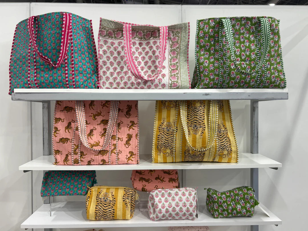 Sunny Tiger Quilted Tote