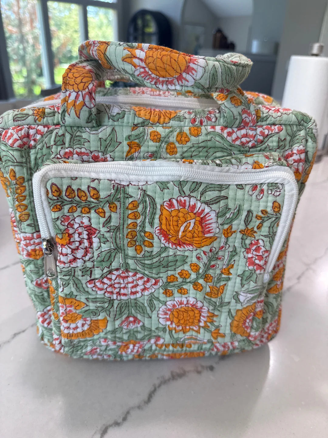 Sunshine Floral Quilted Duffel