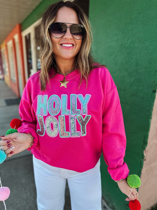 Sequin Holly Jolly