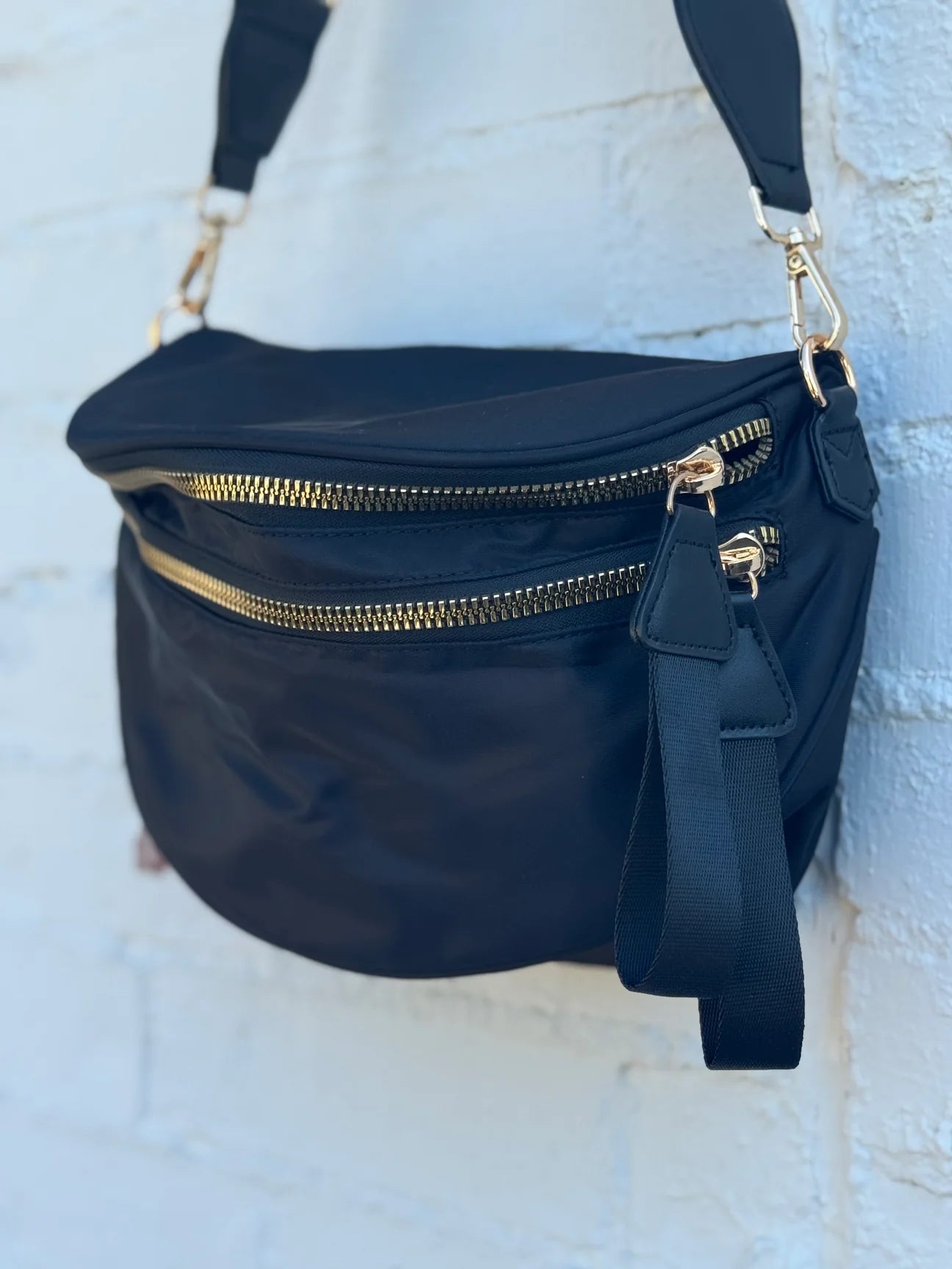 Nylon Double Zip Bag