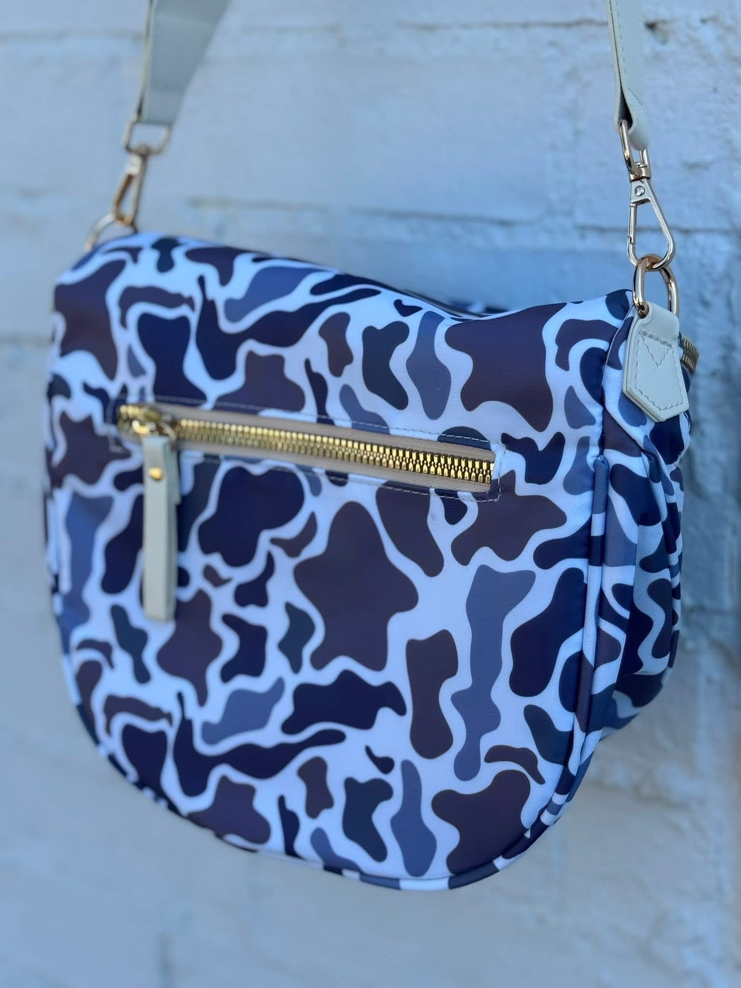 Camo Double Zip Nylon Bag