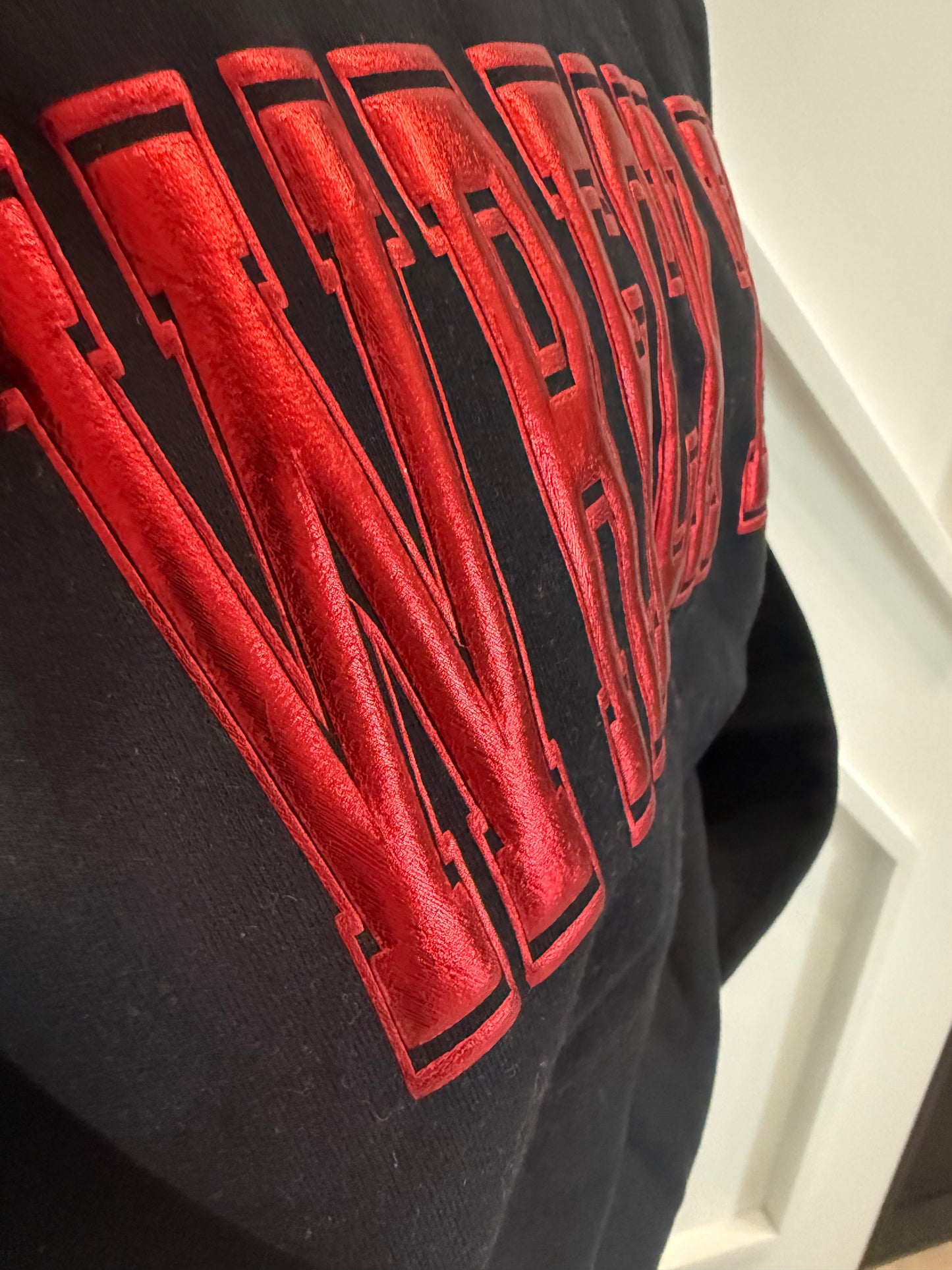 Metallic Foil Wreck ‘Em Sweatshirt