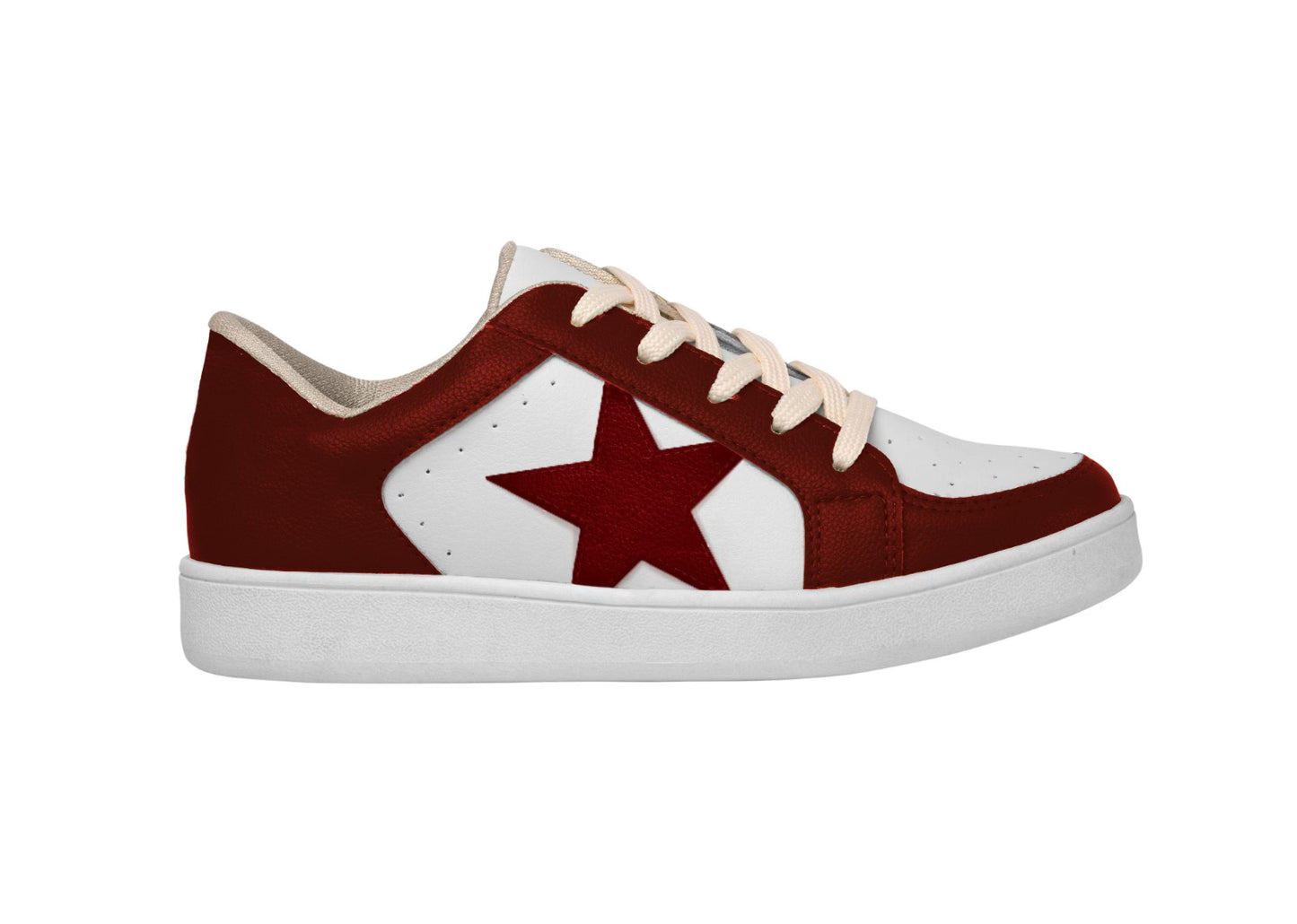 (6 & 7) Maroon Star Shoes