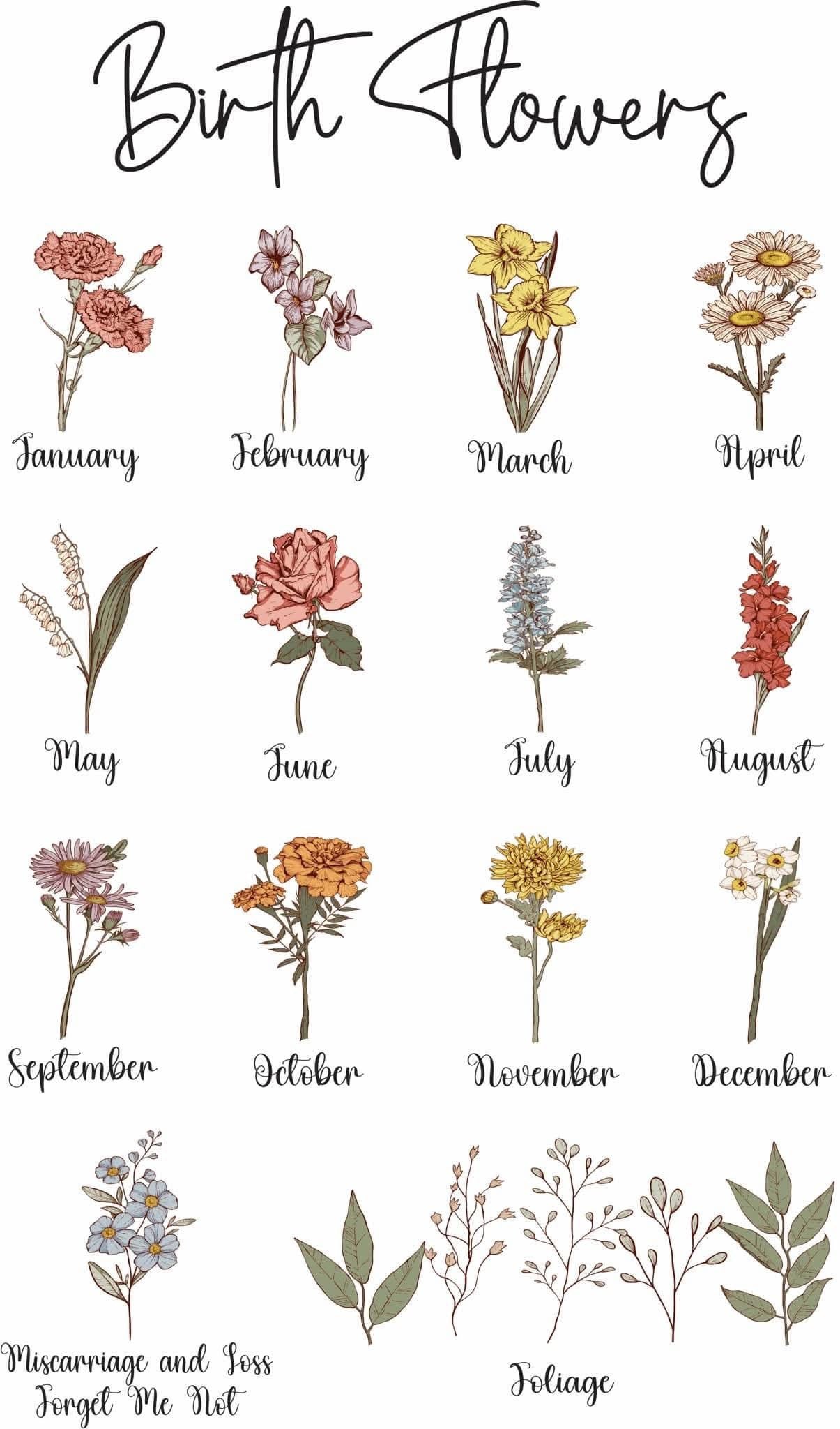 Custom Birth Flower Sweatshirt - DEAL DAYS