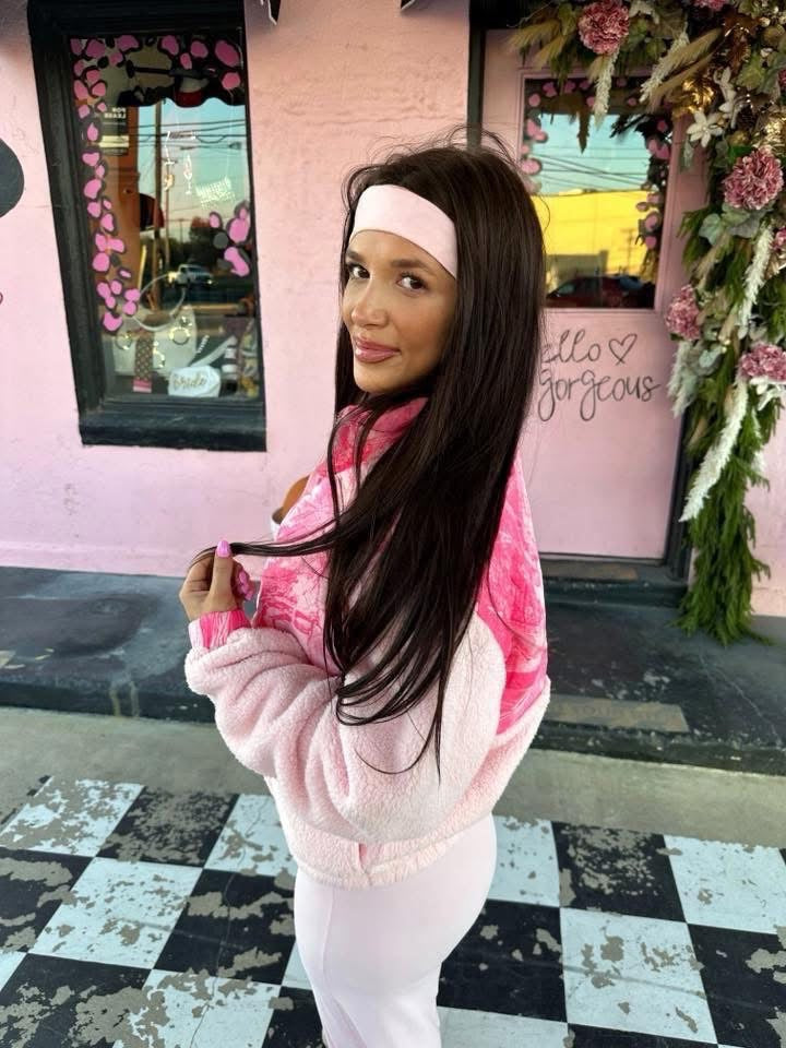 Cowgirl Couture Pink Camo Sherpa Jacket
