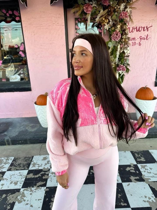 Cowgirl Couture Pink Camo Sherpa Jacket