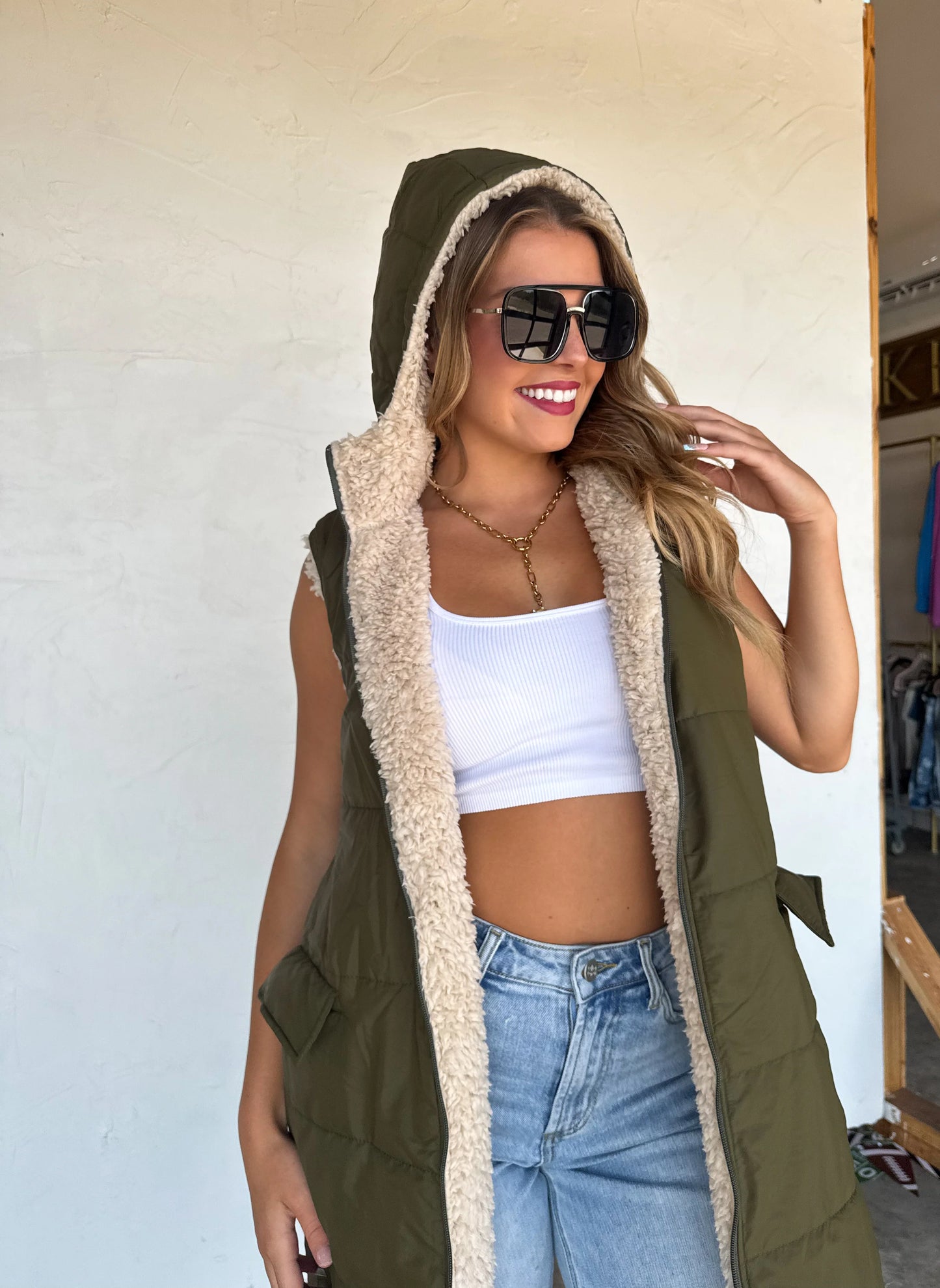 Reversible Sherpa Vest