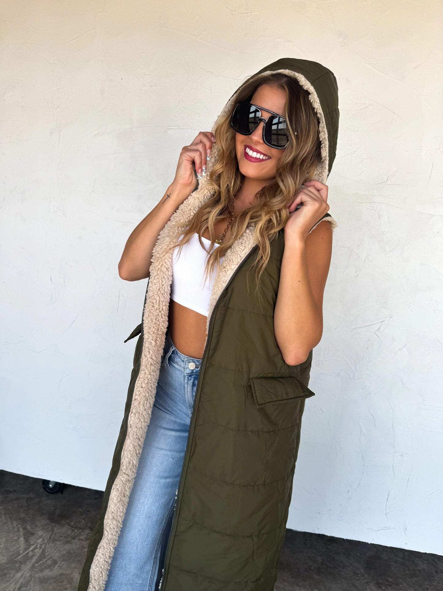 Reversible Sherpa Vest