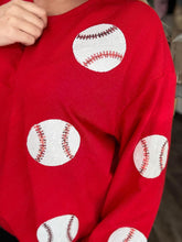 Load image into Gallery viewer, Sequin Baseball Sweatshirt