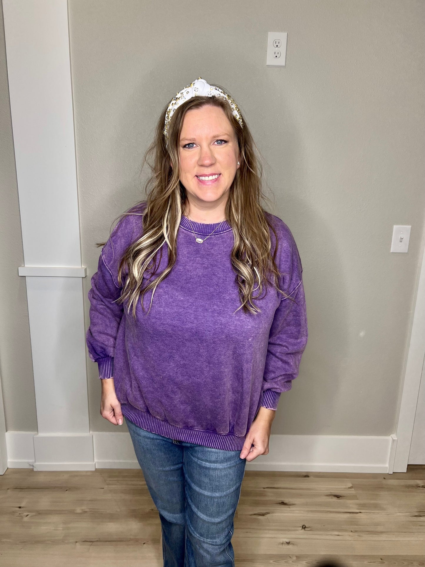 (S & M) Acid Wash Sweatshirt