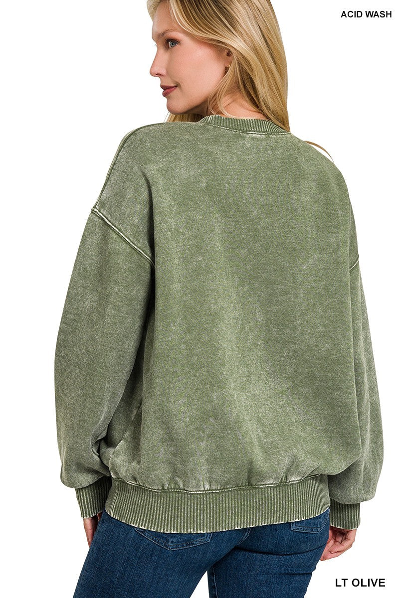 (S & M) Acid Wash Sweatshirt