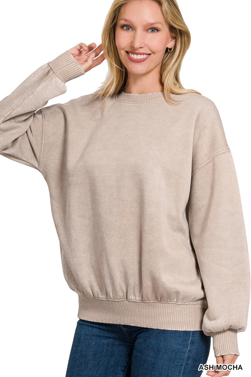(S & M) Acid Wash Sweatshirt