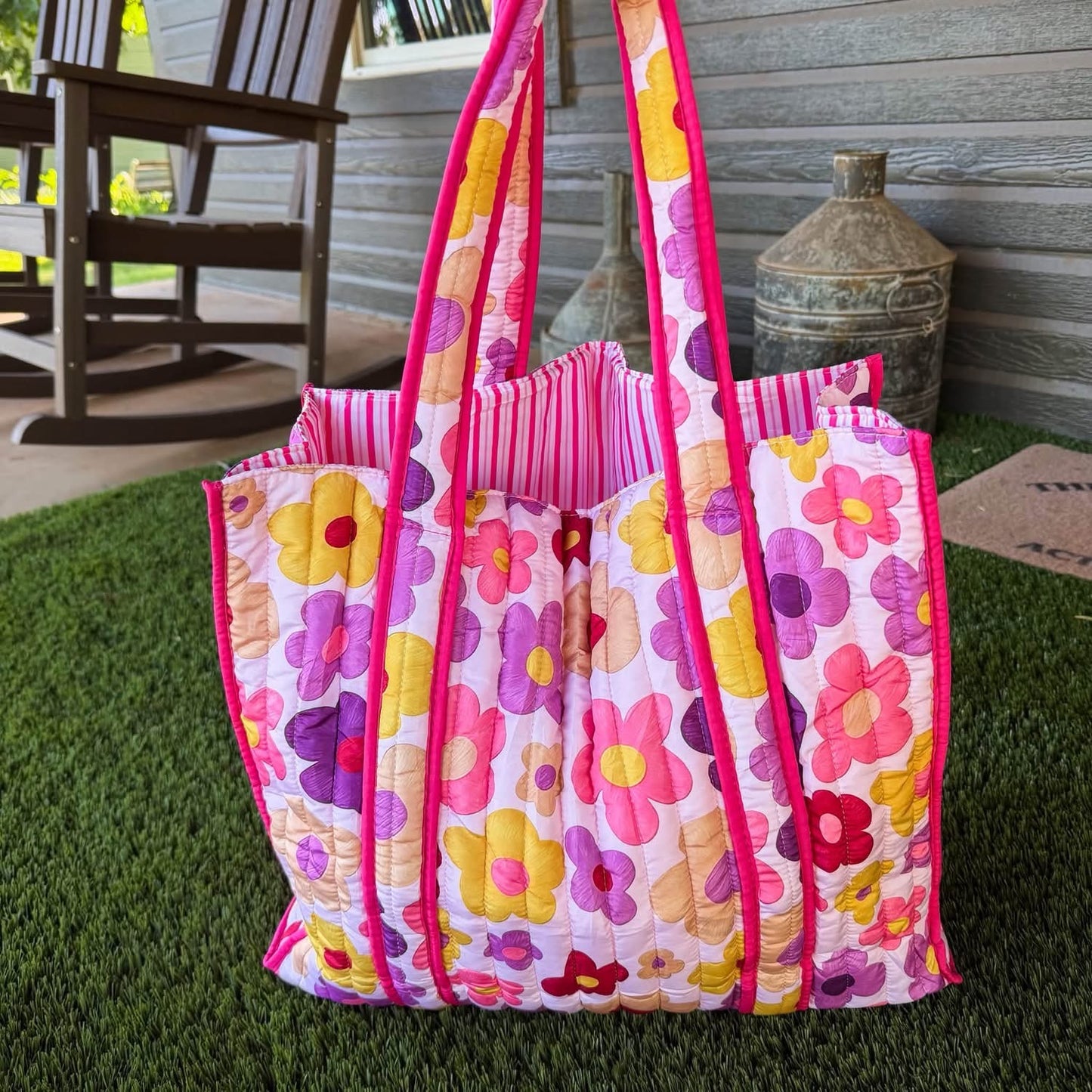 Sunshine Quilted Totes