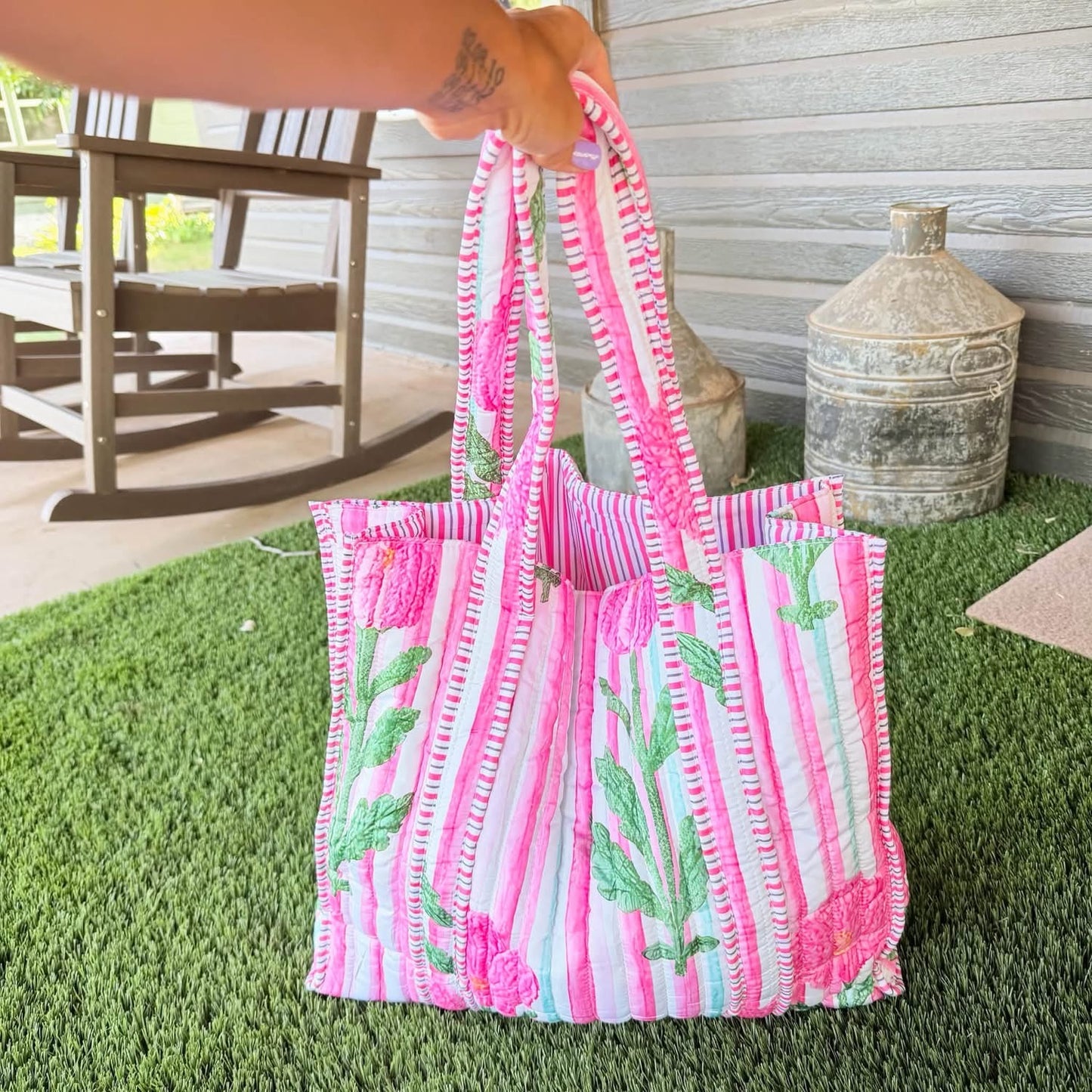 Sunshine Quilted Totes