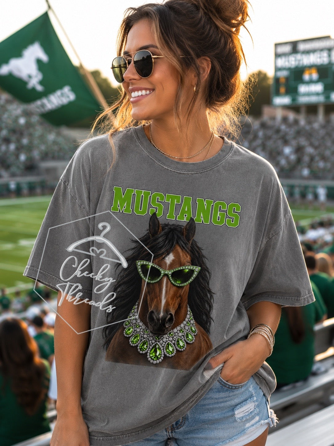 Preorder - Boujee Mustangs (green)
