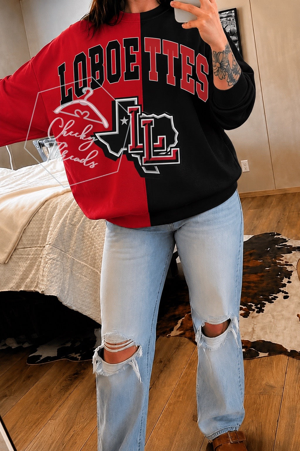 Split Sweatshirt - Levelland Loboettes