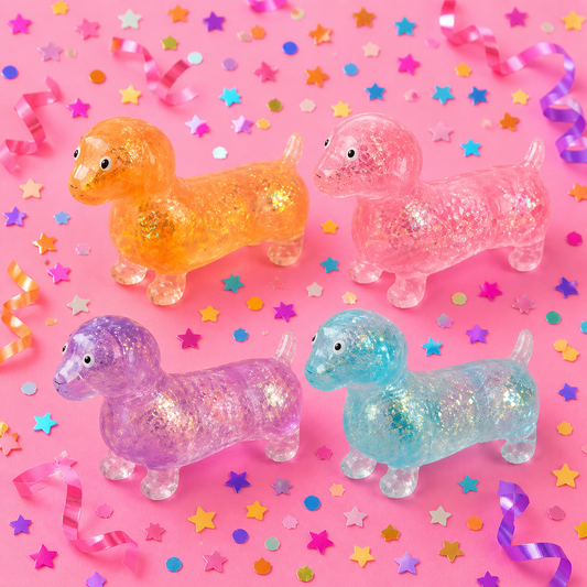 Glitter Weenie Dog Squishy - June 1-5 Shipment