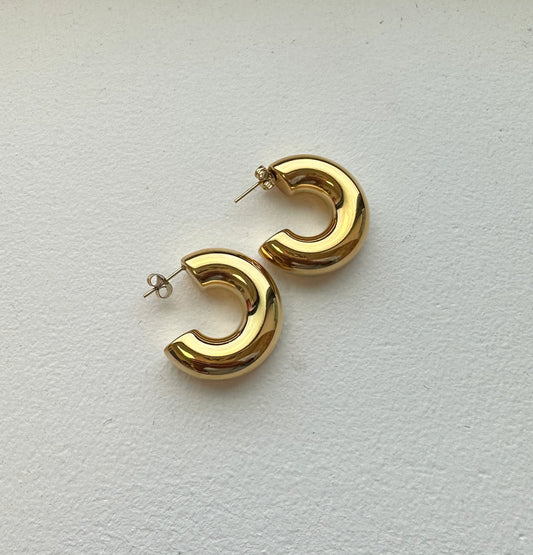 Tube Hoop Earrings