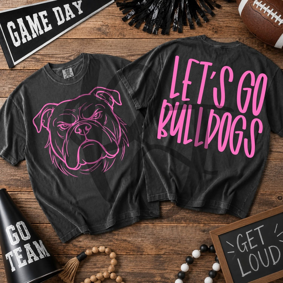 Pink - Let’s Go Bulldogs