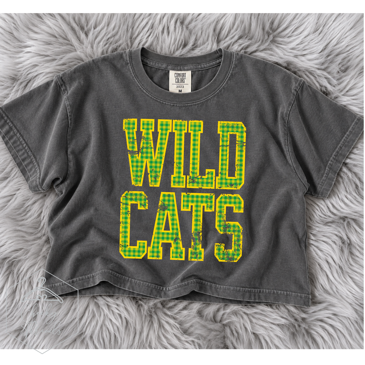 Distressed Gingham - Wildcats