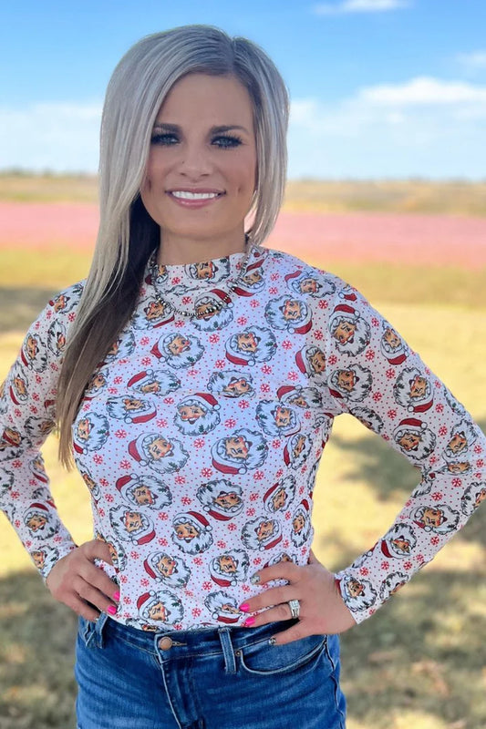 (3X) Santa Mesh Top