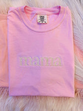 Load image into Gallery viewer, Mama Floral Embroidered Tee