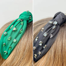 Load image into Gallery viewer, Top Knot Jewel Headband