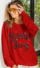 Load image into Gallery viewer, (S) Red GameDay Metallic Long Sleeve