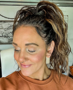 Silver & Gold Tassel Earrings