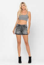 Load image into Gallery viewer, Gray Frayed Judy Blue Shorts (1X-3X)