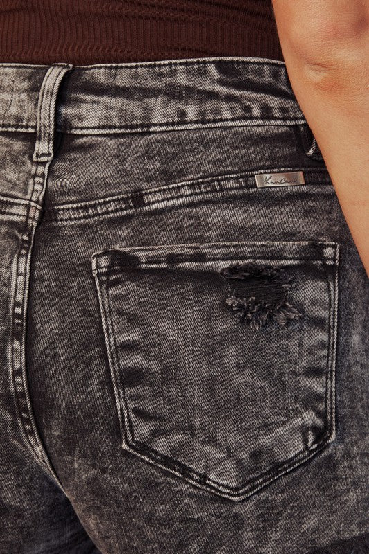 KanCan Black Wash Shorts