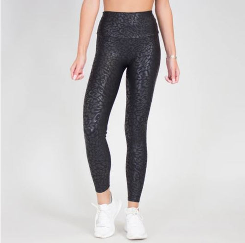 (3X)Leopard Matte Liquid Leggings