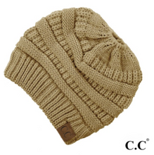Load image into Gallery viewer, Messy Bun Beanie