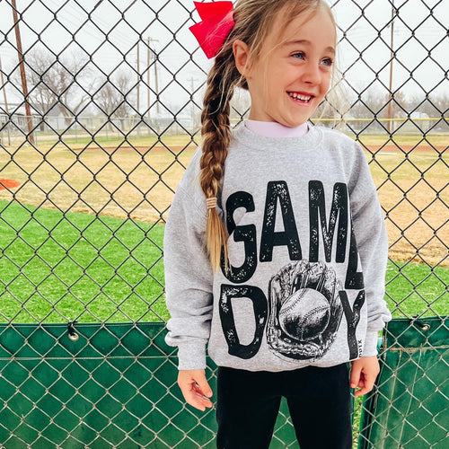 (Youth S-L) Baseball Game Day Sweatshirt