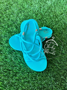 Turquoise Weaver Sandal