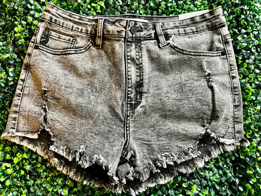 KanCan Black Wash Shorts