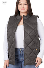 Load image into Gallery viewer, Gray Puffer Vest