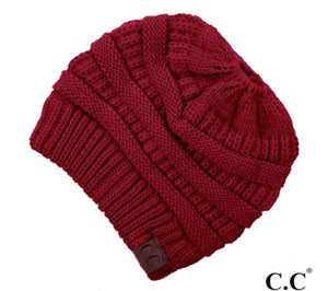 Messy Bun Beanie