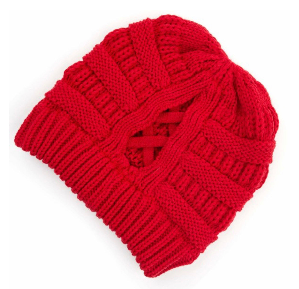 C.C Criss-Cross Ponytail Beanie
